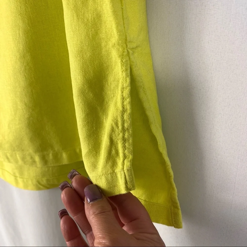 Ellen Tracy sleeveless high/low tunic with chest pockets Sz SS